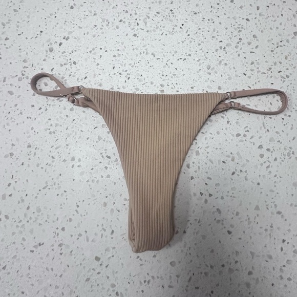 Frankie’s bikini Tan Ribbed Bottom small - Picture 1 of 5